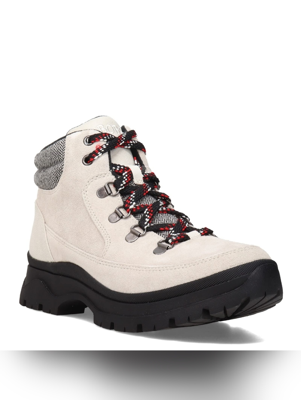 Skechers Women's Lace-Up Hiking Boot in Light Beige with Black Sole 7.5